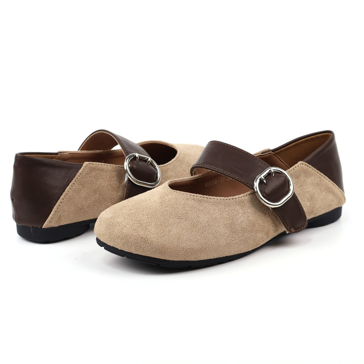Almond Mary Jane flats