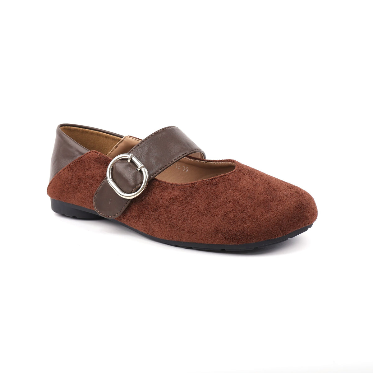 Coffee Mary Jane flats outsole