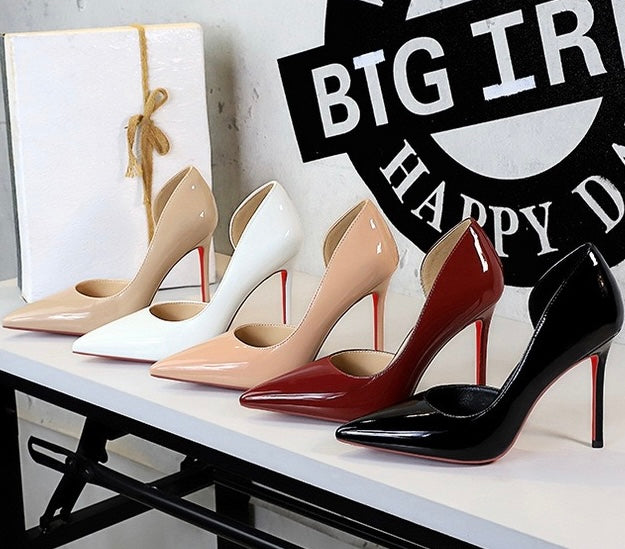 Valentina patent stiletto pumps color collection